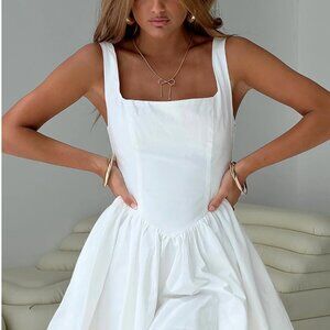 Princess Polly Straplie Mini Dress White